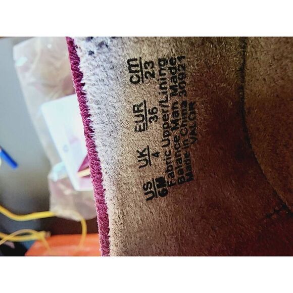 Lifestride Womens Driving Moccasins Plum Slip On Memory Foam Round Toe 6 M New - Picture 7 of 7